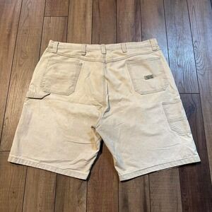 Vintage‎ Wrangler Cream Carpenter Jean Shorts Men's Jorts Size 42